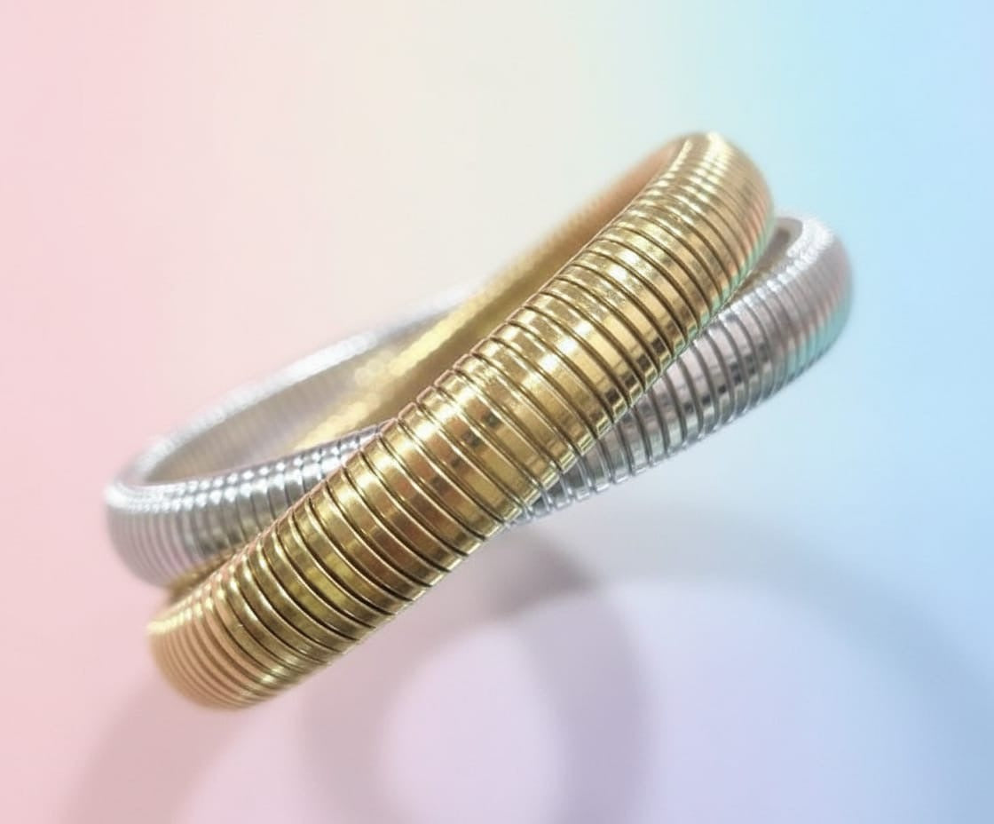 Dual Harmony Coil Bracelet