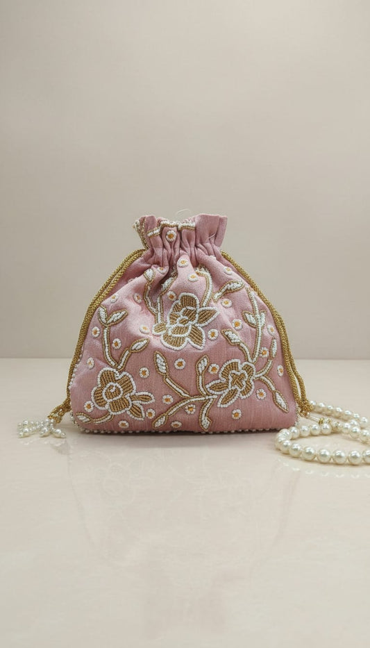 Pearl Potli - Baby Pink