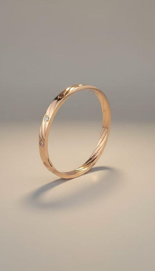 Eternal Spiral Glow Bracelet- Rose Gold