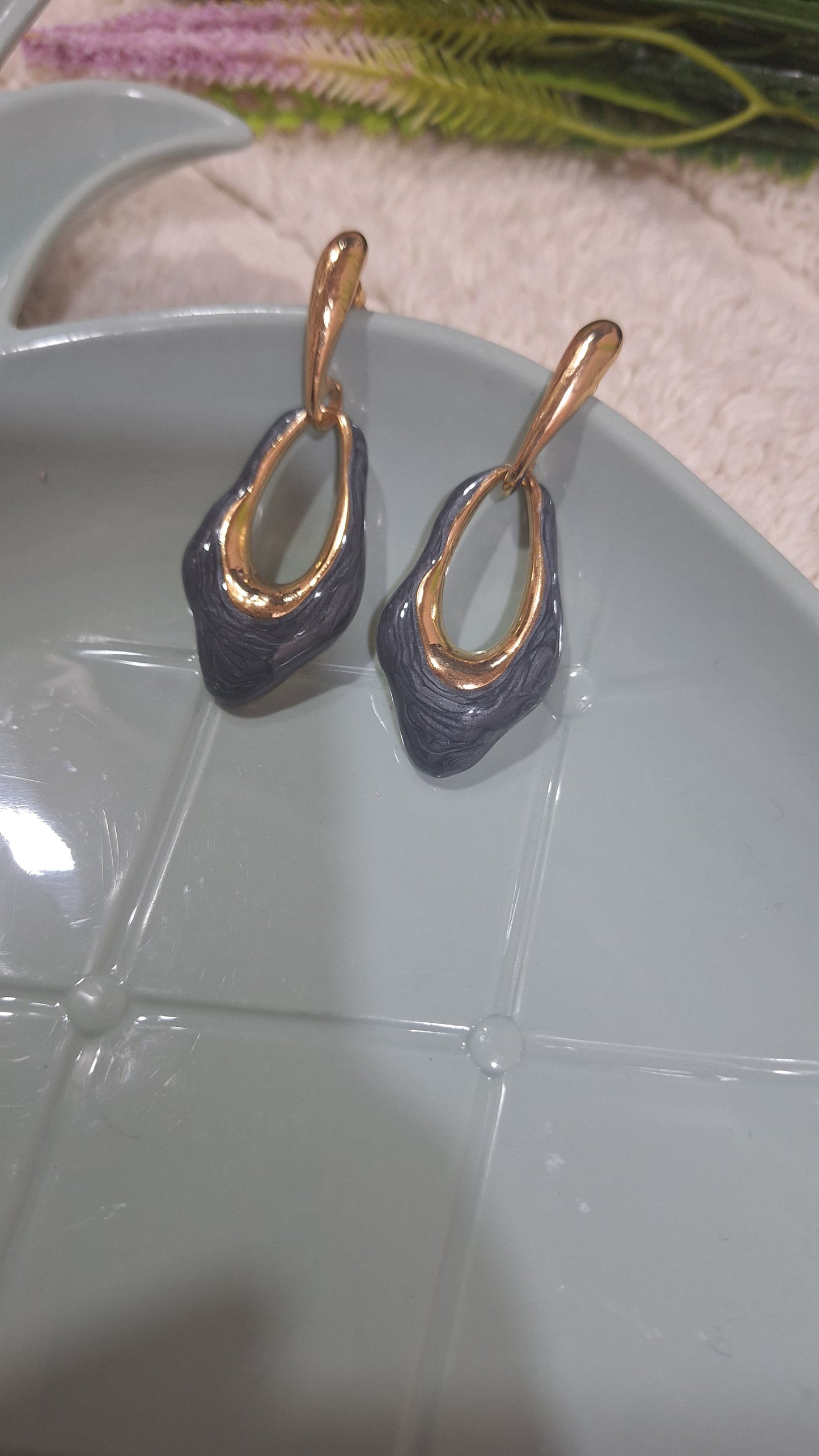 Long coloured earring